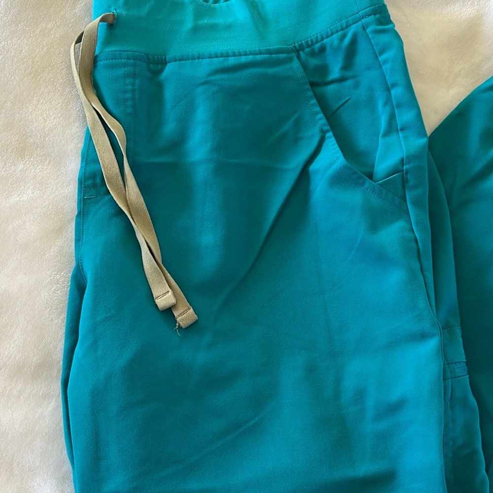 Figs Teal Zamora Jogger Scrub Pants size L - Picture 3 of 7